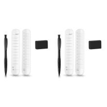 4 Peças de Pulseira de Silicone Reutilizável para Memorando, Pulseira de Memorando À Prova D'Água para Fazer A Lista de Pulseiras