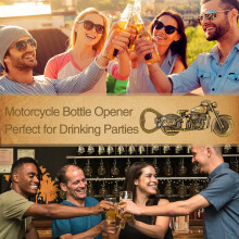 Gifts for Dad Beer Bottle Opener Bronze Vintage Cool Motorcycle Bottle Opener Tool Christmas Presents Men Grandpa