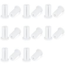16Pcs Cable Routing Kit for Starlink, Cable Feed Through Bushings for 1Inch Wall Hole, Ethernet Cable Wall Grommet,White