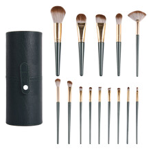 14Pcs Makeup Brush Professional Powder Eyebrow Eye Shadow Makeup Brush Set Portable Makeup Brush with Storage Bag