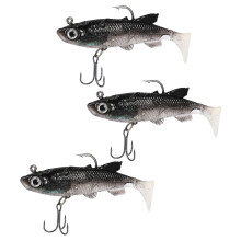 Isca Macia de 15 Unidades 8Cm Wobblers 14G Iscas Artificiais para Pesca de Carpa Robalo Pesca Chumbo Fish Jig
