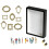 DIY Silhouette Shadow Box Frame Kit,  Gold Photo Display with Figurines, Custom Memory Collage Frame with 2 Lights 1