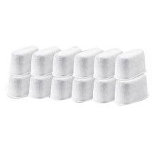12 Pack Activated Charcoal Water Filter for Espresso Machine COM530M, COM532M, BCO430 and More