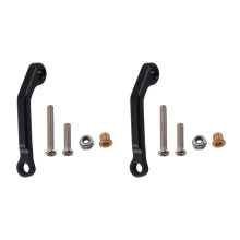 2X per WPL B1 B14 B24 C14 C24 B16 B26 B36 Q60 Q63 Q64 Q65 RC Pezzi di Ricambio per Auto Servo Tirante in Metallo, Nero