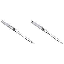 2X Metal Letter Opener Envelope Slitter Paper Knife Office Knife Metal Plated Envelope Opener Ergonomic Grip Handle