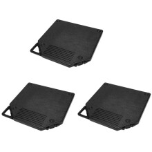3X Empty Take  Reels Storage Box Full Protection Open Reel Recording Tape Box Case for 10 Inch Sound Tapes Black