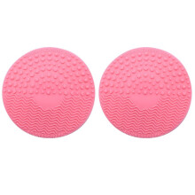 2X Makeup Brush Cleansing Pad Palette Brush Cleaner Cleaning Mat Washing Scrubber Pad Cosmetic Make Cleaner Tools