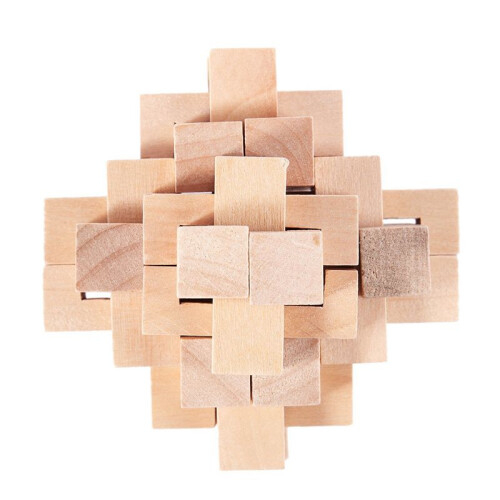 2X WoodPuzzle Brain Teaser Toy Games for Adults / Kids 2