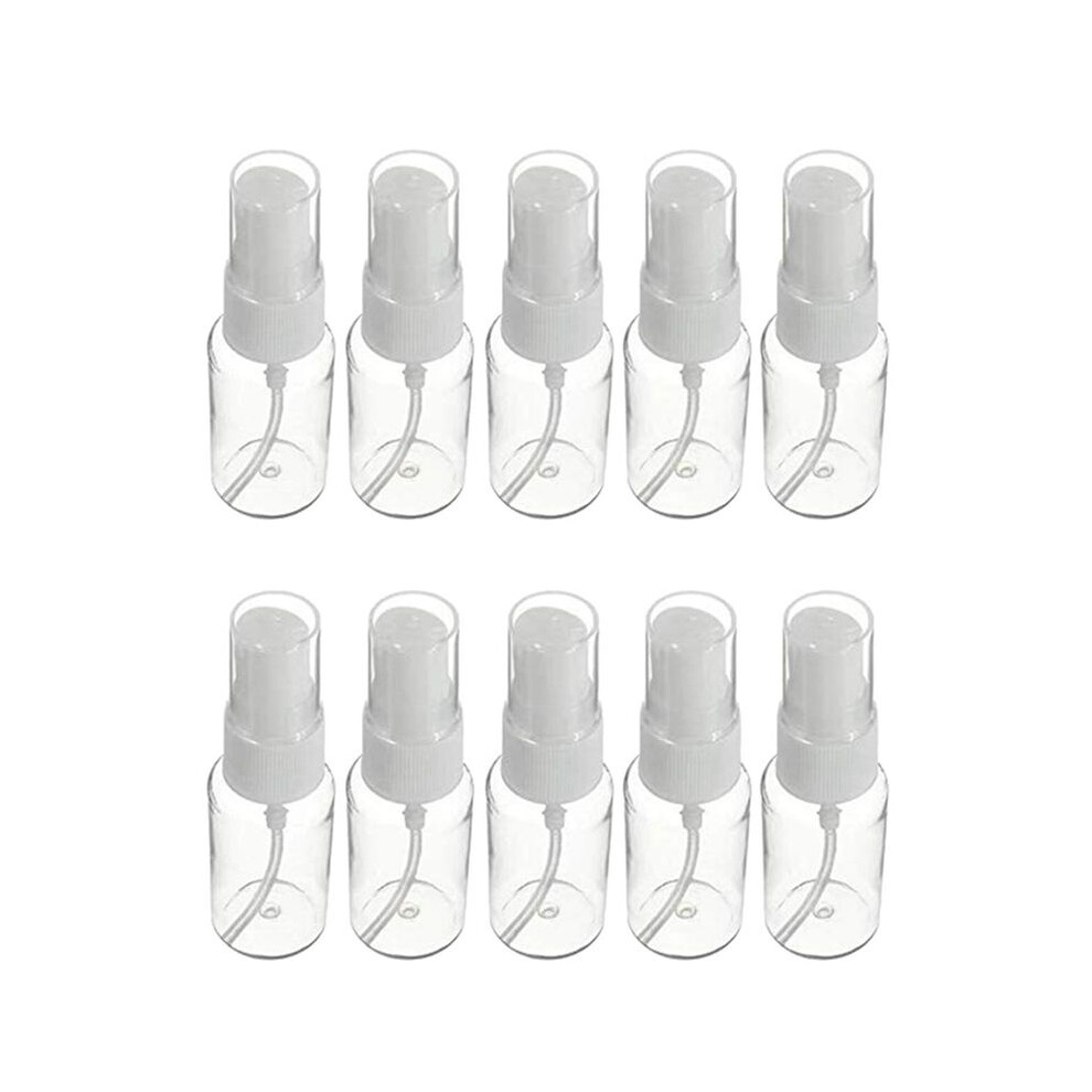10Pcs Beauty Transparent Plastic Perfume Empty Spray Bottle Small Travel Bottle With Fine Spray Bottle 20Ml Light Torribaly