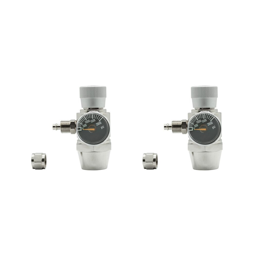 2X Aquarium Co2 Regulator 2000Psi Pressure Gauge For 6Mm Suction Tube 5/8-18Unf 6032211590869