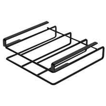 Under Cabinet Chopping Board Holder - Space-Saving Kitchen Organizer with Hooks for Utensils, Tools, and Pantry Items