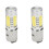 2X Motorcycle Headlight 12V H6 BA20D 4 COB LED White Bulb Light Suitable for Moped ATV Headlight 1