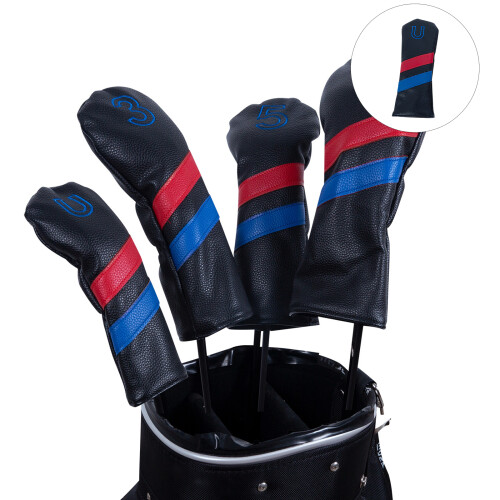 Golfschläger-Protektoren mit Magnetverschluss,-Schwarze U-Größe 1
