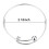 10 Pcs Expandable Bulk Wire Blank Adjustable Bangle Bracelet for DIY Jewelry Making 2.16 Inch 2