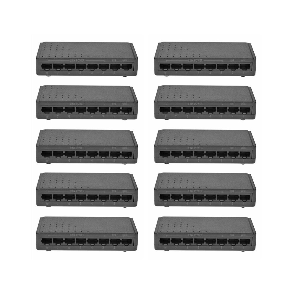10X 8 6+2 Poe Injector Power Over Rj45 Ethernet Family Network System 10/100M Without Power Adapter 6031891382245