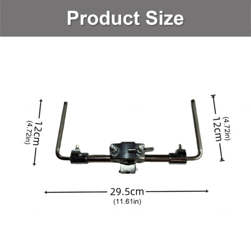 Precisions Drum-Beckenhalter in U-Form, ausgewogen,-Klemme 2