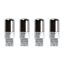 4 Pièces Séries Chrome 7440 T20 144SMD Ambre Canbus Sans Erreur LED Lampe Ampoule Clignotants Lumière