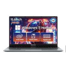 (Grey) Blackview Acebook 6 Laptop 15.6 Inch for Business Students, 16GB RAM 512GB SSD Notebook, Grey