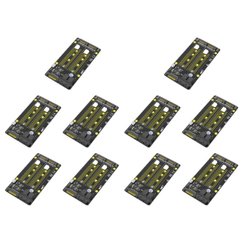 10X Nouvelle Version Adaptateur Double SSD M.2 NVME Vers Double SFF-8643