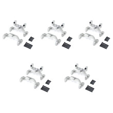 5X for MN D90 D91 D96 MN99S Metal Pull Rod Base  & Axle  Servo Bracket Mount Accessories,Silver