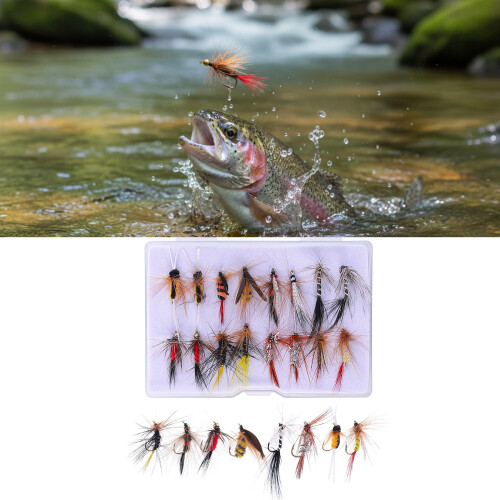 Professioneller Köderanzug zum Fliegenfischen,-24 Stück 1