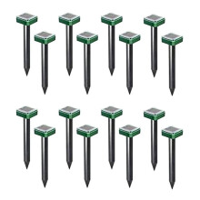 16 PZ Outdoor Solar Ultrasonic Vibration Repeller Snake Repeller Mole Elettronico Snake Repeller