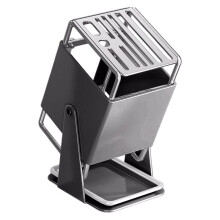 Knife Rack Kitchen Household Countertop Knife Holder Integrated Block Storage Rack Detachable Draining No Installation A