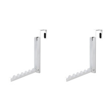 Crochets de Porte Pliables sur Porte, Crochets pour Suspendre des Vêtements avec 6 Bosquets, 2 Paquet