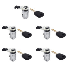 5X Car Front Door Ignition Door Lock Ignition Lock with Keys for New 307