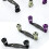Angelrollen Griff Baitcasting Trolling Rollen Rocker-Lila 5
