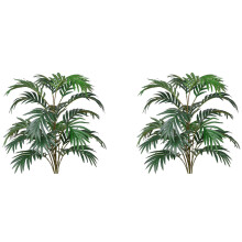 2X Artificial  Plant Leaf Artificial Fake Tropical   Leaf Artificial Plant