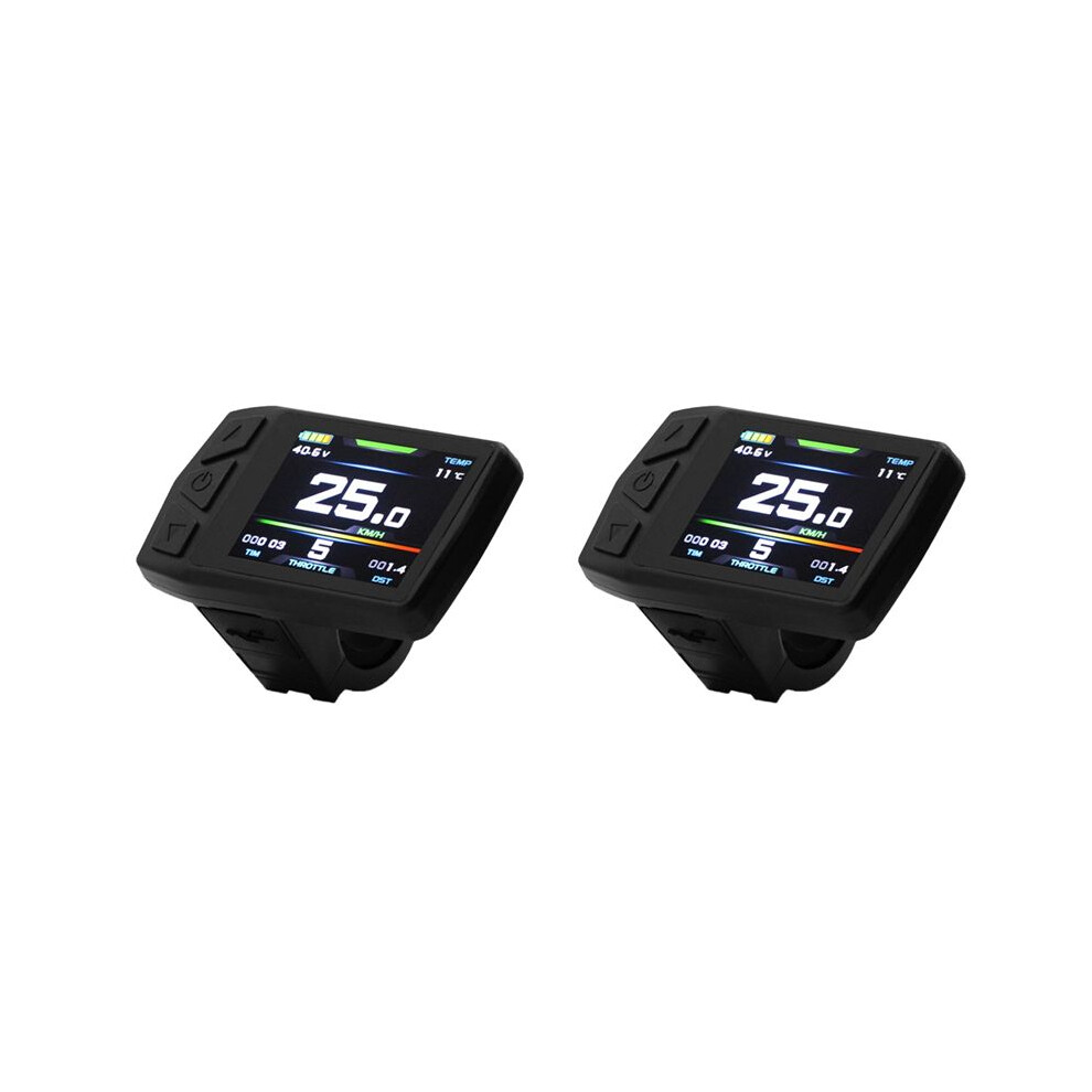 2X Ebike Display For Kt Tf01u 24V 36V 48V Intelligent Colorful Lcd Meter Waterproof Sm Connector Electric Biycle Meter 4712560778416