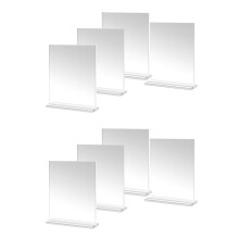 Acrylic Picture Frame 4x6 Inches, 8 Pack Plastic Picture Frames Holder Standing,Double Sided Picture Desktop Display