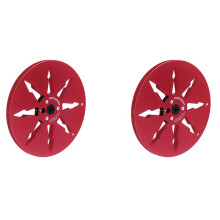 2pcs 7 Inch 8 Hole Opener Empty Reel Aluminum Recording Tape Metal Reel Tape Recorders D