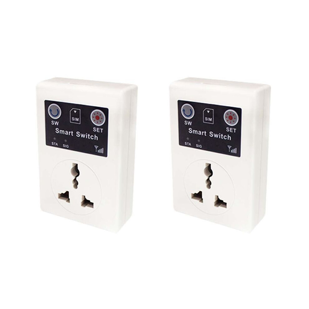 2X Gsm Power Socket Intelligent Relay Remote Control Automation Appliance By Phone Call Sms App Uk Plug 6032848788837