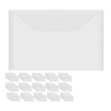 150Pcs 7x5In Storage Envelopes,Resealable Plastic Envelopes Pockets Storage Bag for Clear Stamp,Die Cuts,Scrapbook Paper