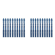 20Pcs High Hardness Eccentric Drill Precision Drilling 6mm Glass Tile Ceramic Punching Rock Slab Triangle Drill Bit