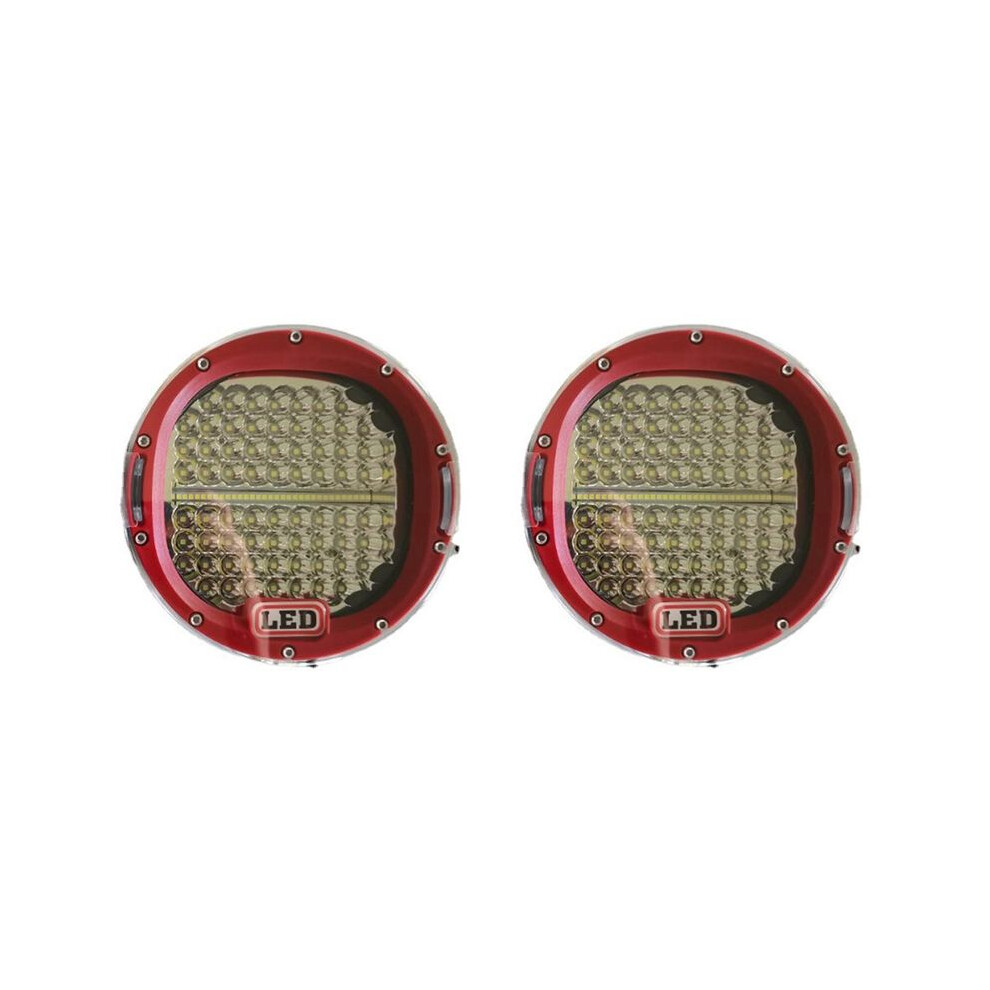 2Pcs 4X4 4Wd Spot Led Roof Work For Lorry 7Inch Ip68 Offroad Suv Pickup Truck Light/Red 4714120373475