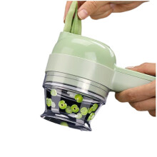 Coupe-Légumes Électrique, Éplucheur, Trancheuse, Presse-Ail Sans Fil Portable, Hachoir à Viande, Hachoir de Cuisine Domestique