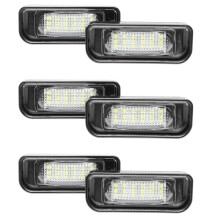 6Pcs White Led Number License Plate Light Lamp for W220 S Class 1999-2005