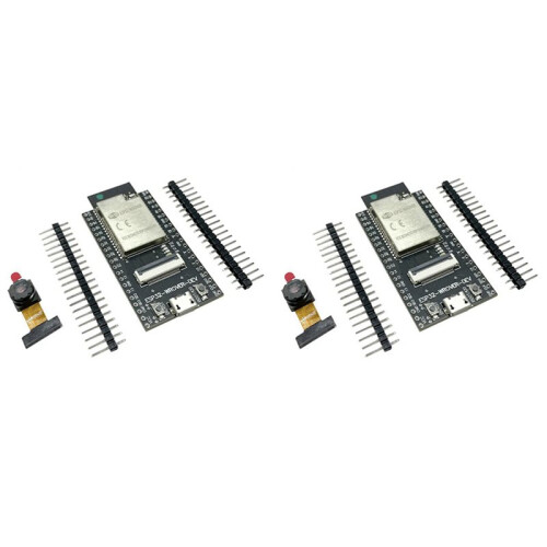 2X ESP32 CAM Development Board ESP32-WROVER-DEV CH340C Wifi Module with OV2640 Camera ESP32-CAM ESP32-WROVER,No Welding 1
