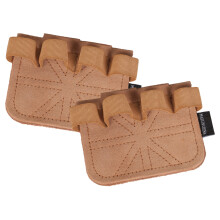 Lifting Grip Pad Palms Protector Antislip Four Finger-brown