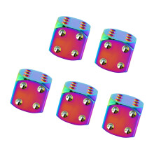 5Pcs Corrosions Resistant Bike Tire Valves Cap Aluminum-Type 2