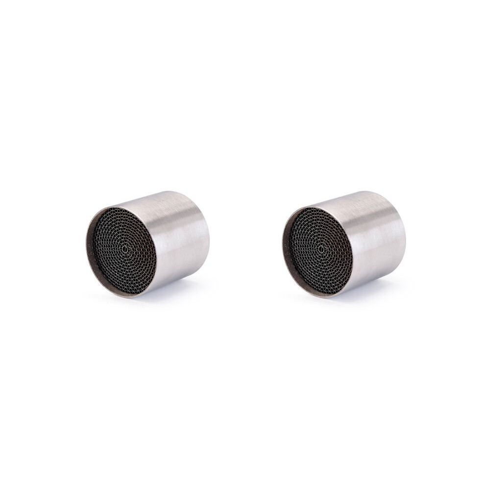 2X Motorcycle Exhaust Muffler Catalyst Db Killer Silencer Noise Sound Eliminator For Akrapovic, 48Mm Silver 4713687192567