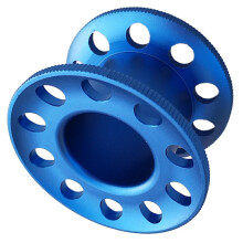 Aluminum Diving Reel 10 Hole Design Rusts Resistant for-Blue