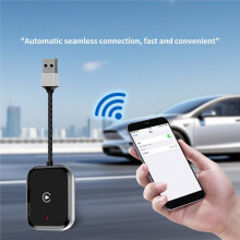 For CarPlay Adapter, Plug and , Wired to Wireless Interconnected Video Box/Car Infotainment Box for Screen Mirroring