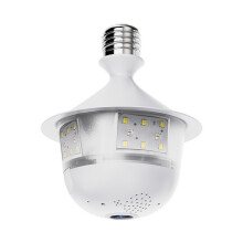 3MP WIFI E27 Bulb Security Camera Full Color Night Vision Two-Way Voice Wireless Auto Tracking Fisheye Wifi Camera