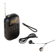 Radio Pro - USB/ Dual Card Decoding - HD Sound Quality - Portable for Outdoor Use - One-Click Station Search