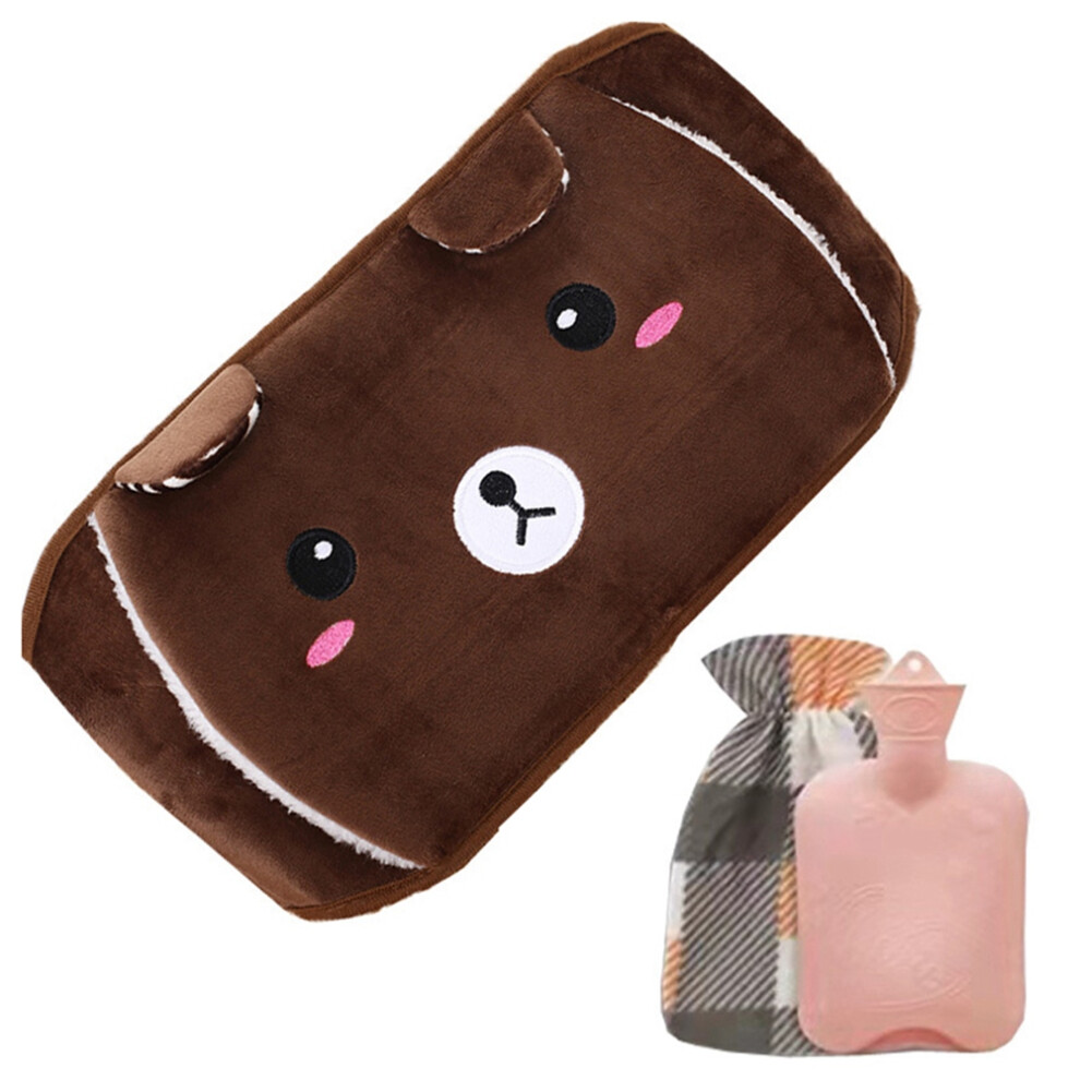 3PCS Hot Water Bag Belt Hand Warmer Cute Animal Handbags Hot Water Bag Hot Water Bottles for Girls Heater Gift D