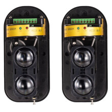 2X Two Beams 2 Beams Infrared Detector Alarm ABT-100 Perimeter Alarm Anti-Glare to 50000LUX